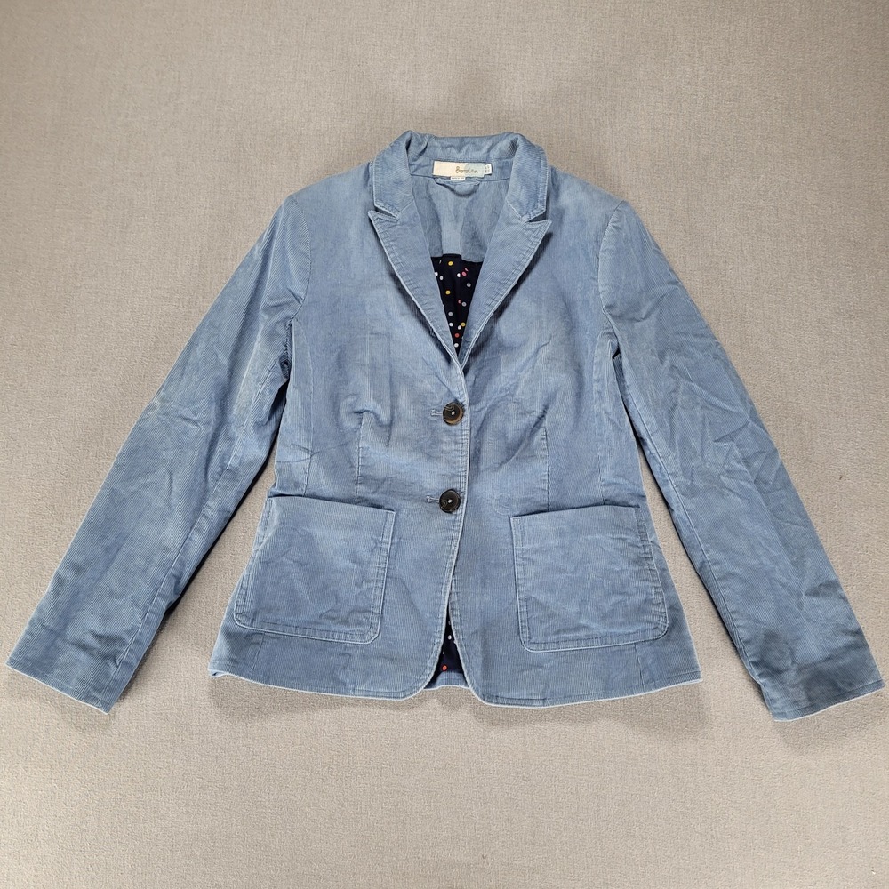 Boden Corduroy Blazer. Women's Size 2R. Light Blue.